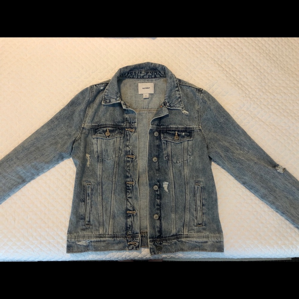 Old Navy Distressed Denim Jacket